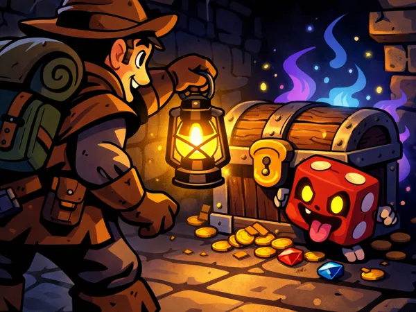 Explorer hunting monsters in the adventure zone